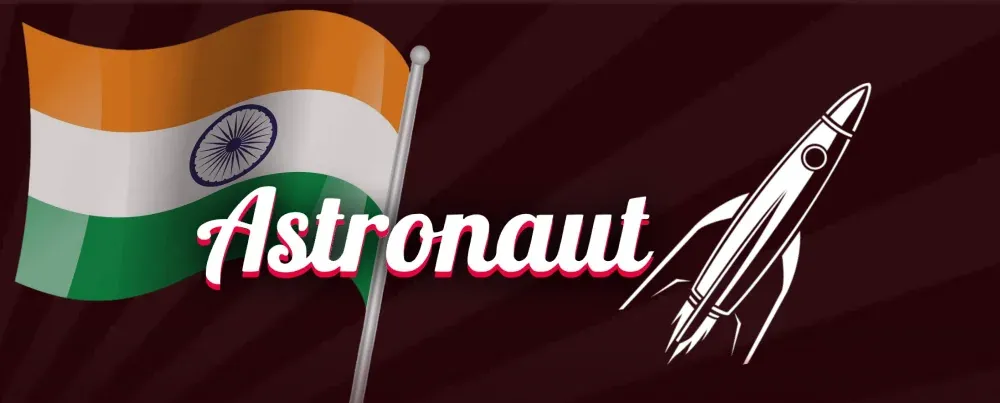 Astronaut game image with Indian flag